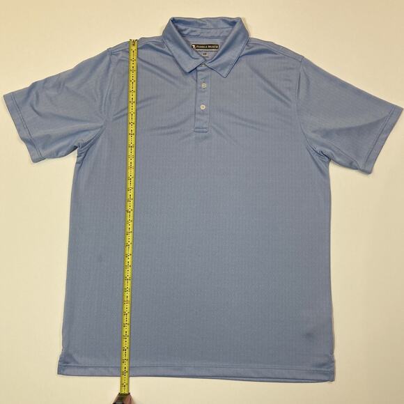 Pebble Beach Mens Shirt Size XL Blue Polo Short Sleeve Collared Golf T Dry-Luxe - Picture 10 of 11